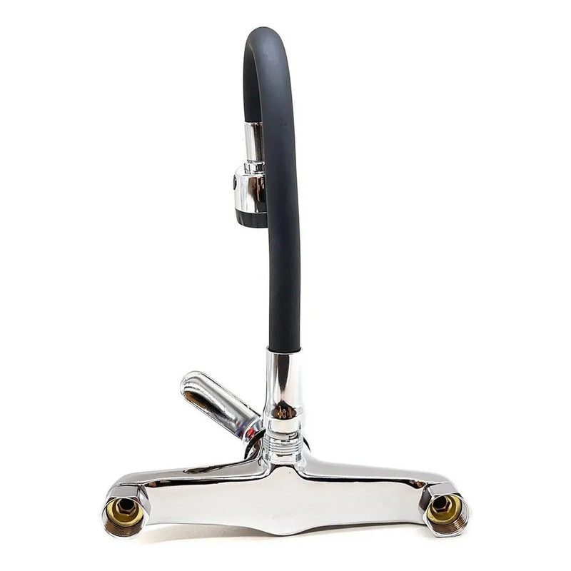 Monocomando Mesada Cocina Canilla Flexible Pared Grifo 20cm