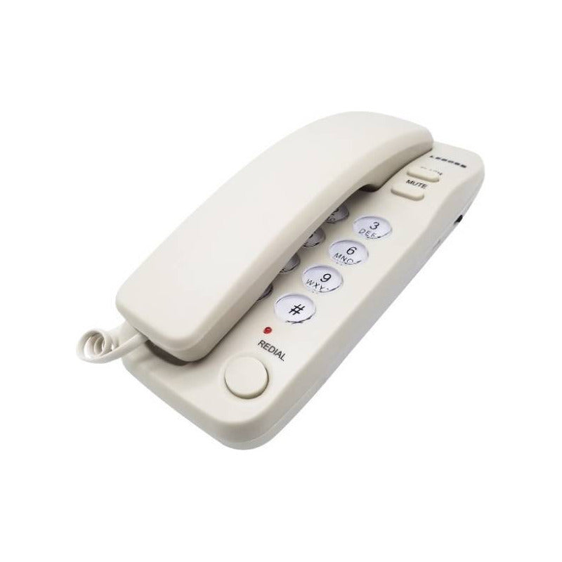 Telefono Fijo Zapatilla Color Blanco Y Negro De Pared
