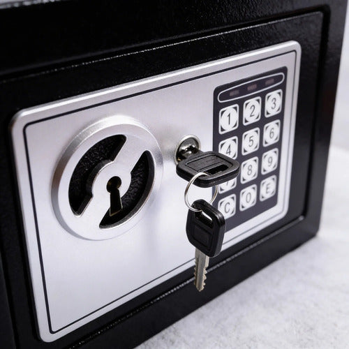 Caja Fuerte Electronica Digital Seguridad Acero Fuerte 23 Cm Negro