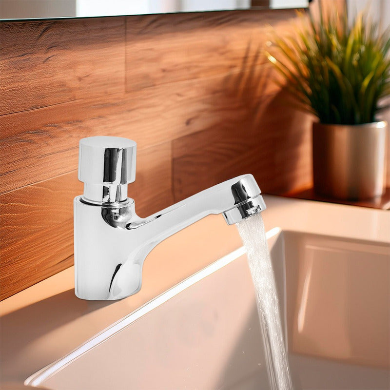 Canilla De Baño Con Temporizador Lavatorio Mesada Griferia