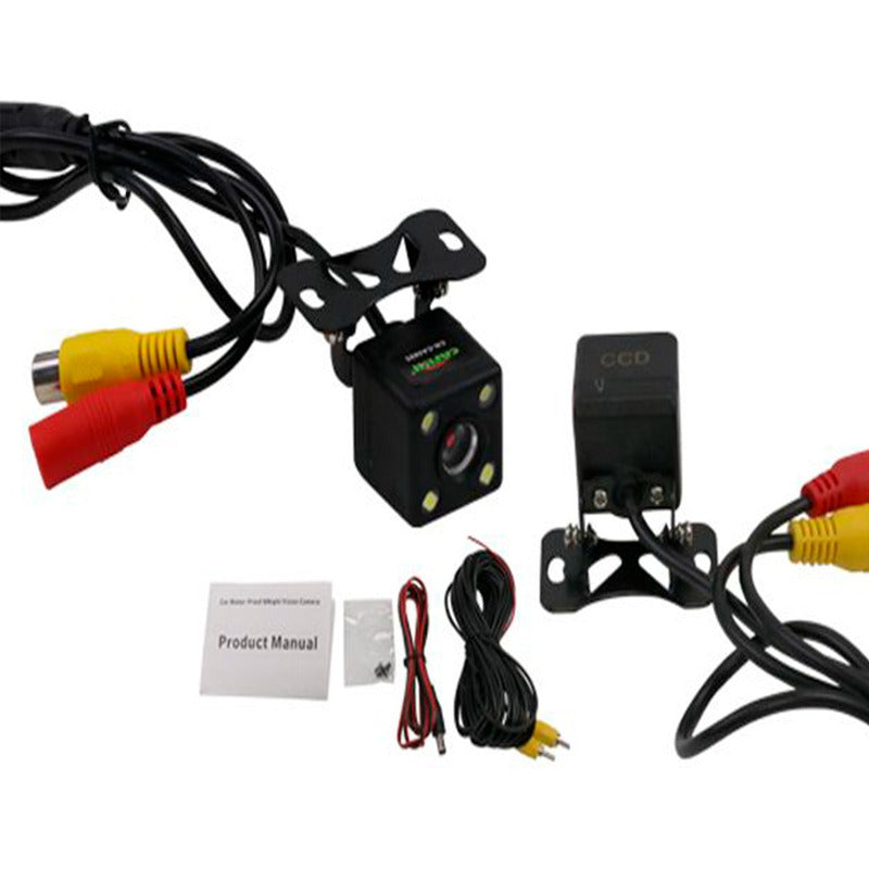 Camara Reversa Auto Vision Nocturna Conexion Radio Pantalla