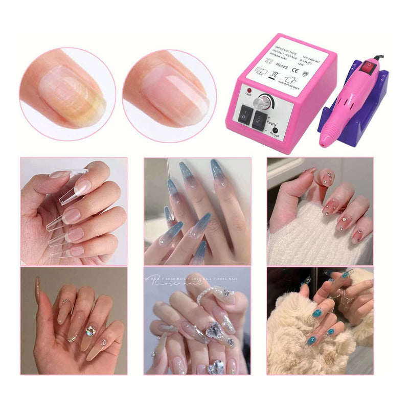 Torno Manicura Pedicura Manos Pies Set Completo