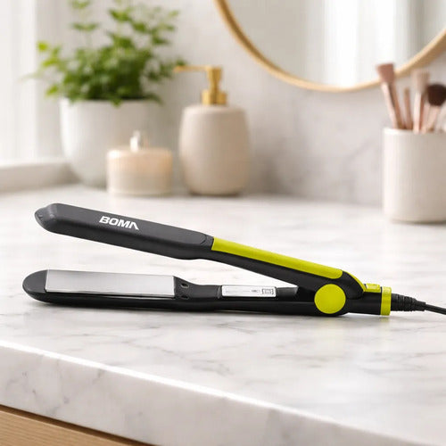Plancha Pelo Boma Profesional 200c En 2 Colores Amarilo Rosa Amarillo