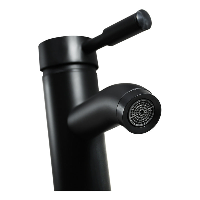 Canilla Negra Para Lavatorio Baño Monocomando Mezcladora
