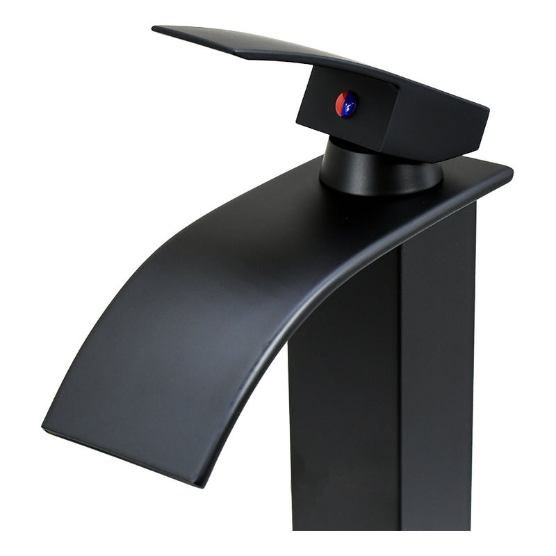 Monocomando Negro Lavatorio Canilla Baño Mezcladora Pileta
