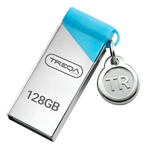 Pendrive 128 Gb Usb 3.0 Aluminio Alta Velocidad Plateado