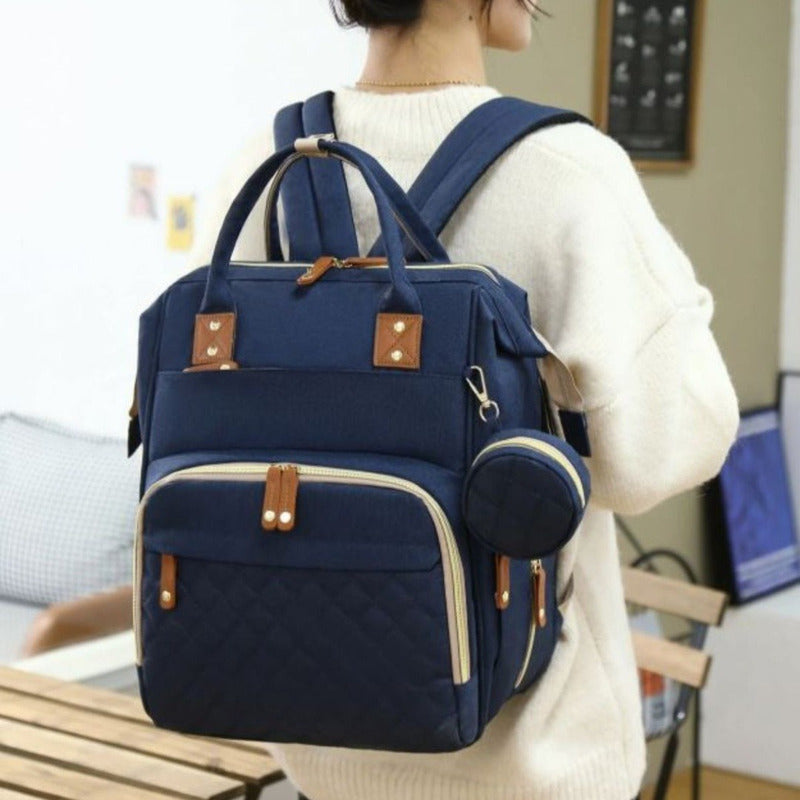 Mochila Maternal Convertible Con Cambiador