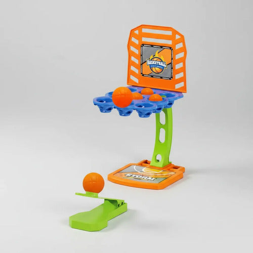 Tablero Basket Mesa Catapulta 2 Aros Intercambiables Juego