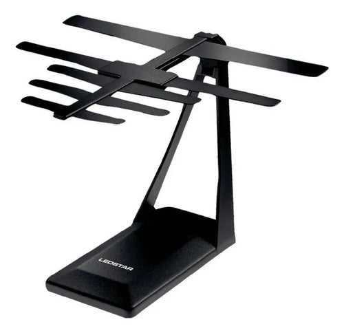 Antenas Interior Tv Digitales Señal Abierta Hdtv Canal 10 Db Negro