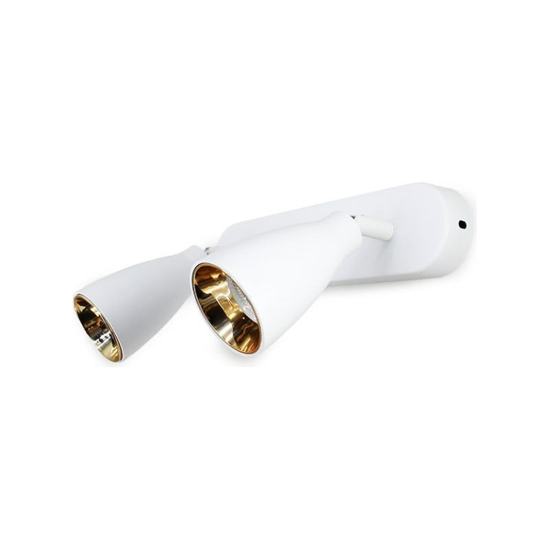Aplique Luminaria Lampara Blanco Foco Pared Techo