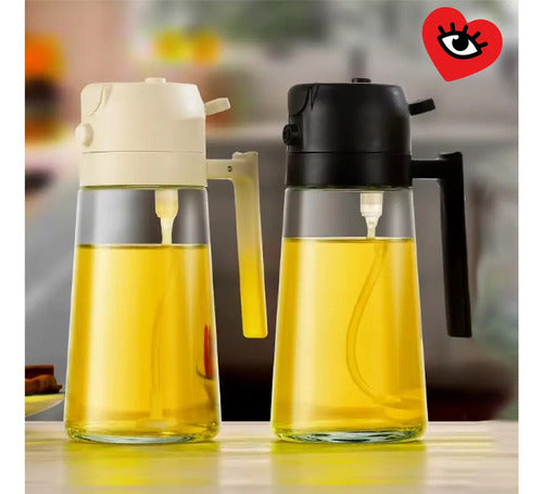 Rociador Aceite De Vidrio Aceitera X2 Doble Pico Veoquiero