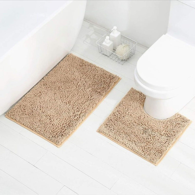 Set De Alfombras Para Baño 2 Pcs Para Salida Ducha