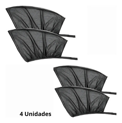 Parasol Para Auto Cortina Para Ventanillas Laterales X4