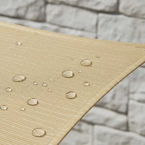 Toldo Malla Media Sombra Rectangular Reforzado 3x4 Metros Beige