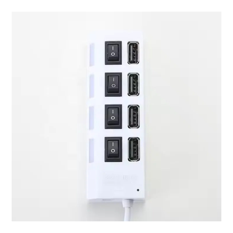 Adaptador Usb Hub 4 Puertos Con Interruptores