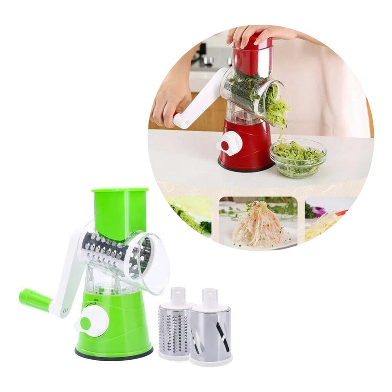 Rallador Cortador Manual De Verduras Frutas Multiuso