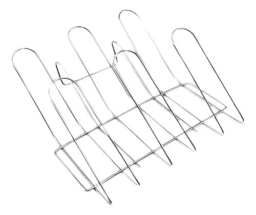 Escurridor De Platos Doble Piso Metal Cubiertos Secaplatos Plateado