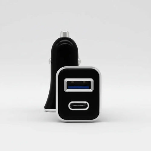 Cargador Vehicular Auto Usb Tipo C Carga Rapida Camion 20w Negro