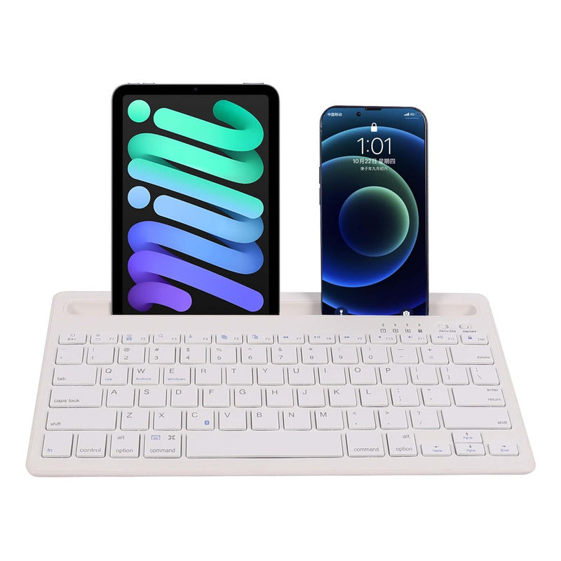 Teclado Bluetooth Portatil Inalambrico Soporte Tablet Celu