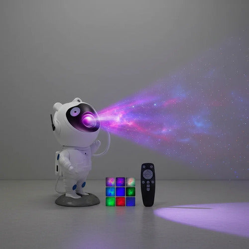 Lámpara Proyector Galaxia Astronauta Inalambrico Astronauta Blanco Aleatorio