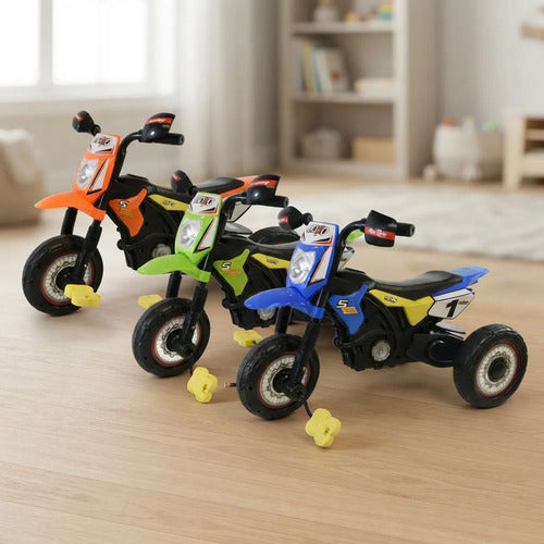 Triciclo Moto Infantil Pedales Con Luces Música Baúl Trasero Rojo