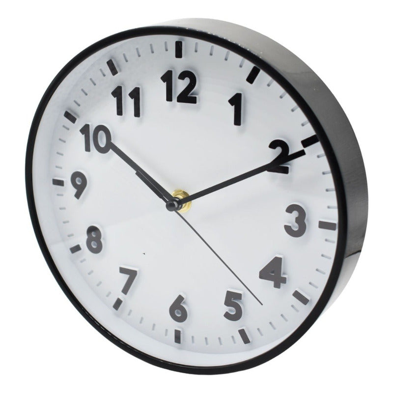 Reloj Para Pared De Plastico Redondo 19cm