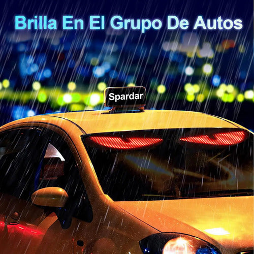 X2 Cartel Led Para Auto Ojos Flexible Programable Letrero