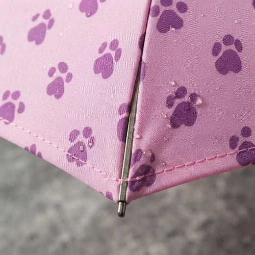 Pilot Impermeable Lluvia Infantil Rosado Capucha Con Visera Rosa L Estampado (motivos Tipo Corazones/figuras)