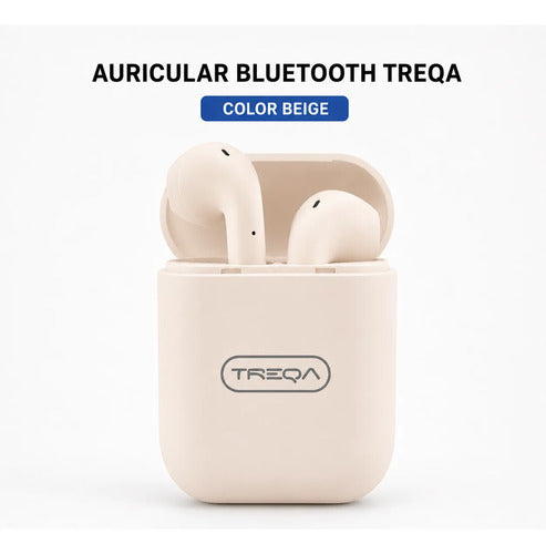 Auriculares Inalámbricos 6 Colores Bluetooth Estuche In Ear Beige
