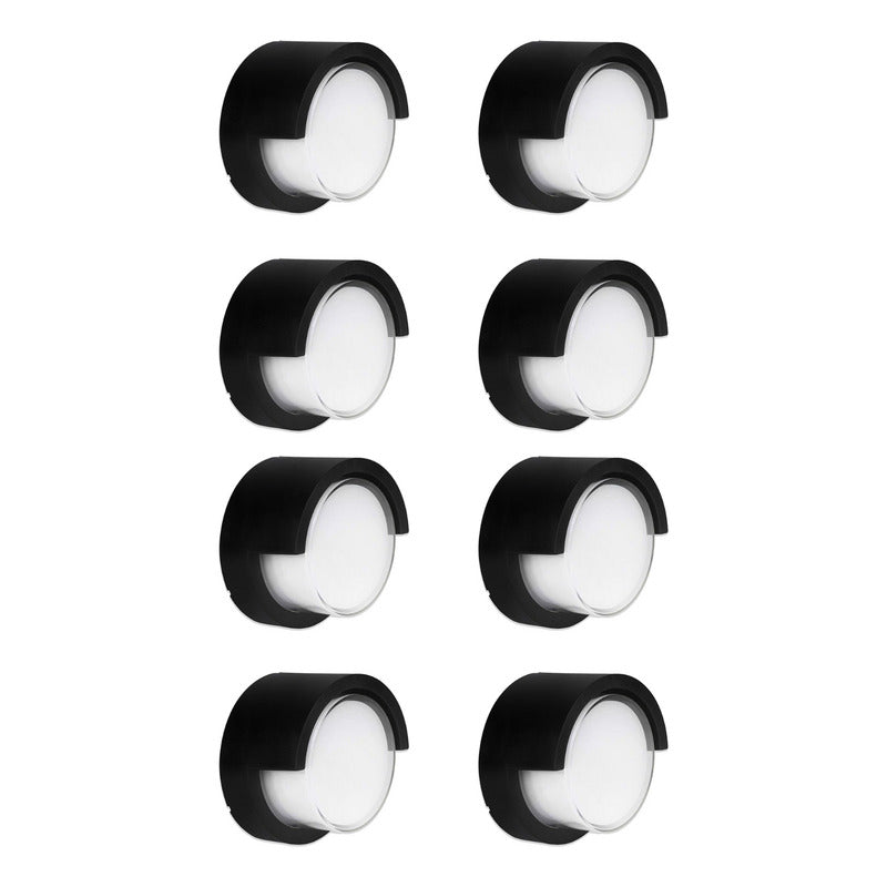 Set X8 Foco Pared Aplique Exterior Lampara Luminaria