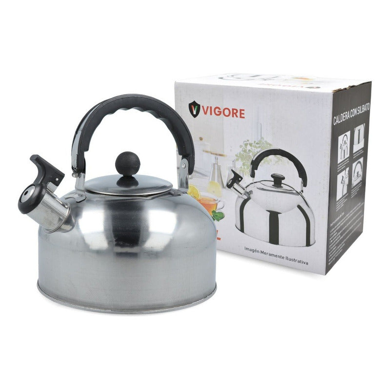 Caldera Silvadora 3 Litros Acero Inoxidable Cocina