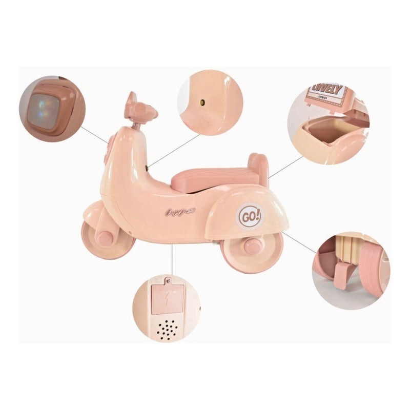 Triciclo Con Luz Y Sonido Buggy Moto Infantil Para Niños