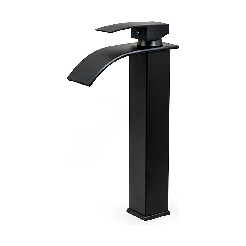 Canilla Negra Para Lavatorio Baño Monocomando Mezcladora