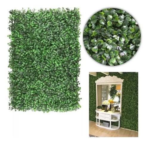 X2 Enredadera Pared Artificial Planta Decorativa 60x40cm Verde