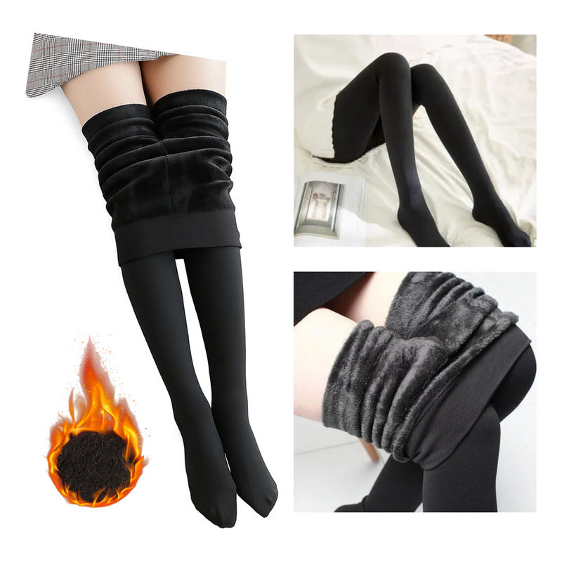 Medias Termicas Mujer Can Can Leggins Corderito Talle Unico