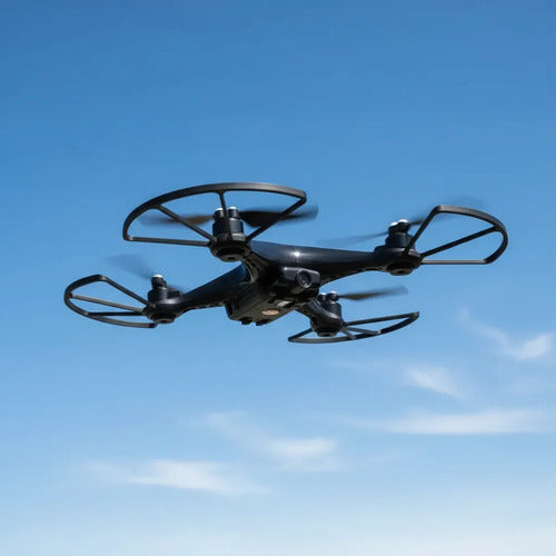 Drone Recargable Luces 2.4ghz Control Remoto 30cm Giro 360 Rojo