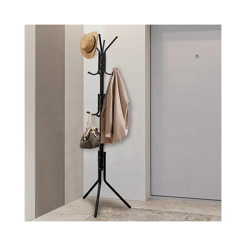 Perchero De Pie Metal Organizador Abrigos Sombrero 172x42cm