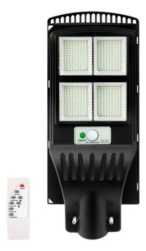 Foco Solar Reflector Led Exterior Sensor De Movimiento 120w Negro Blanco