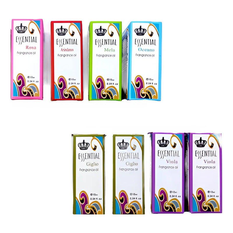 Aceite Esencias Aromaticas Fragancias Humificador Pack X4