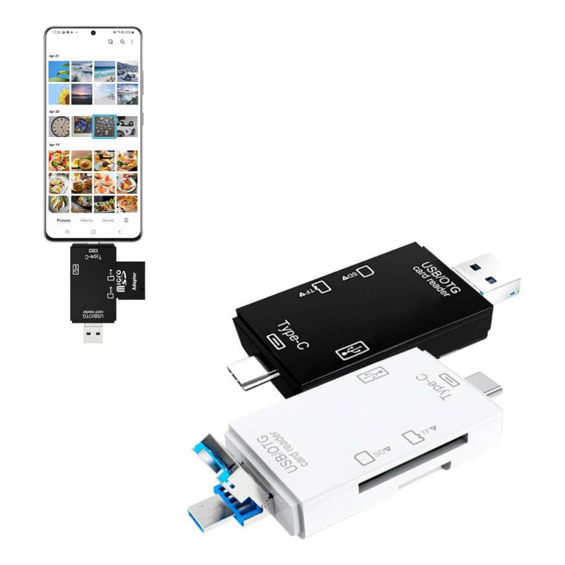 Lector De Tarjeta Sd Universal Usd-micro-usb-c Funcion Otg