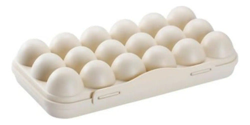 Huevera Plastica Heladera Con Tapa Capacidad 18 Huevos Aleatorio