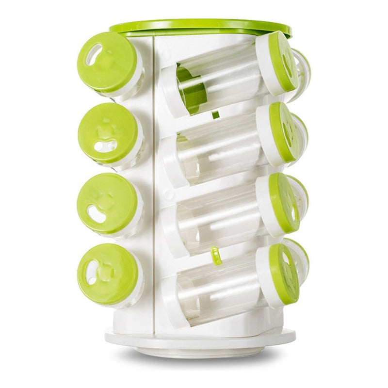 Especiero Condimentero Giratorio X16 Cocina De Plastico