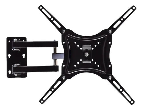 Soporte Tv Pared Articulado 14 A 55 Doble Brazo Movil 50kg Negro
