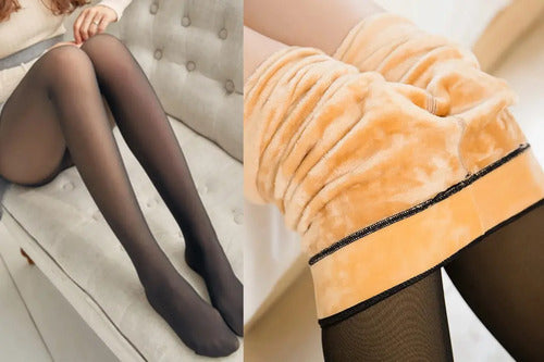 Medias Termicas Mujer Can Can Leggins Corderito Talle Unico