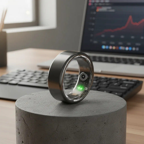 Anillo Inteligente Monitoreo Sueño Talle 12 Ios Android Negro 12