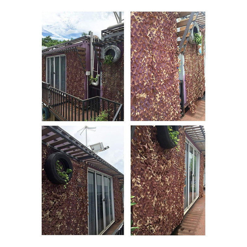 Malla Sombra 4x3 Toldo Poliester Camuflado Anticorrosion