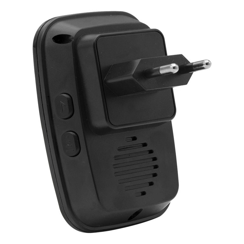 Timbre Inalambrico Exterior 38 Tonos Negro 220v