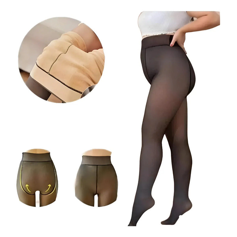 Medias Termicas Mujer Can Can Leggins Corderito Talle Unico