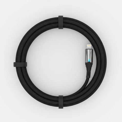 Cable Carga Rapida Ios Reforzado Carga Y Datos 1 Metro Usb A Negro