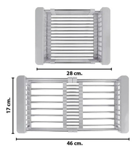 Escurridor Extensible Pileta De Acero Inoxidable Cocina Varios